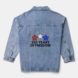 250 Jahre Freiheits-Patriotisch Jeansjacke