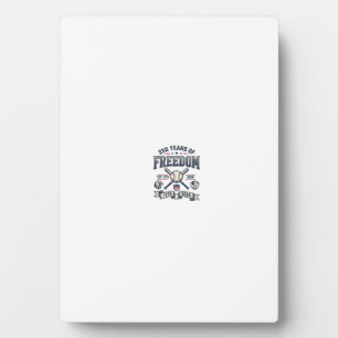 250 Jahre Freiheits-Patriotisches Baseball-Design_ Fotoplatte