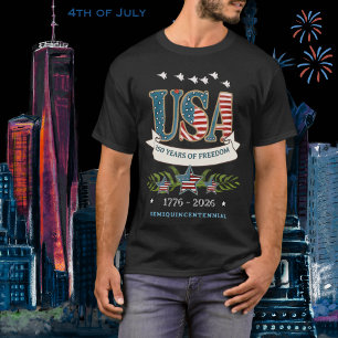 250 Jahre Freiheits-Patriotisches Kampfjet-T-Shirt T-Shirt