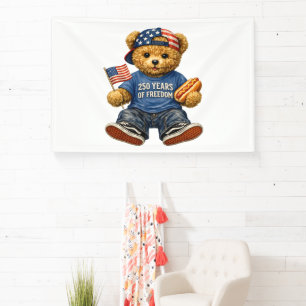 250 Jahre Freiheits-Teddybär Banner