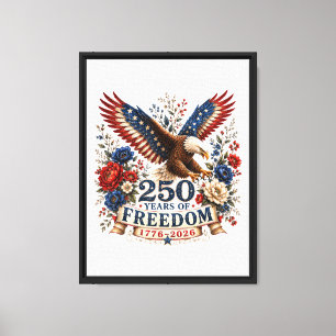 250 Jahre Freiheitsadler 250. Jubiläum USA Leinwanddruck