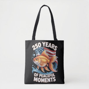 250 Jahre friedliche Momente Goldfisch Kunst Tasche
