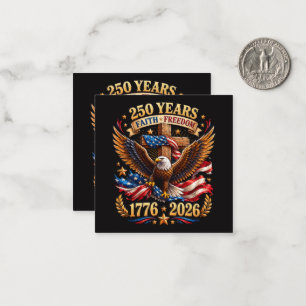 250 Jahre Glaube Freiheit Adler Patriotisch Mitteilungskarte