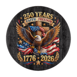 250 Jahre Glaube Freiheit Adler Patriotisch Schneidebrett