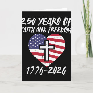 250 Jahre Glaube Freiheit Us Flagge Herz 250. Jubi Karte