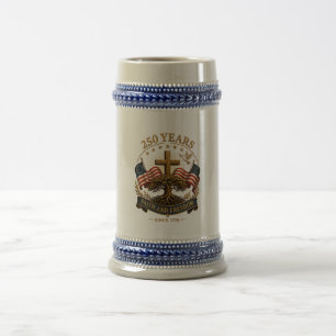 250 Jahre Glaube und Freiheit Bierglas