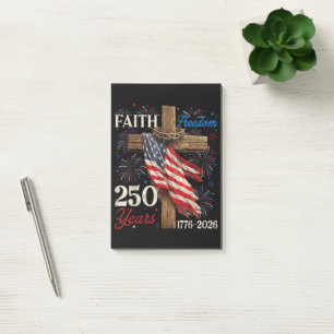 250 Jahre Glaube und Freiheit Christlich Post-it Klebezettel