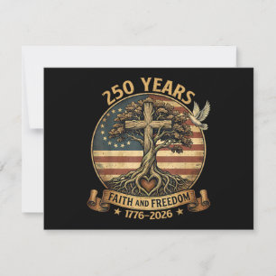 250 Jahre Glaube und Freiheit Christlich USA 250. Save The Date