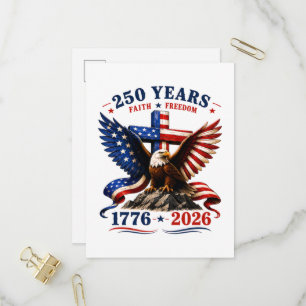250 Jahre Glaube und Freiheit Einladungspostkarte