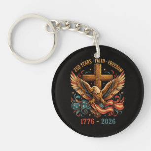250 Jahre Glauben und Freiheit Patriotischer Adler Schlüsselanhänger