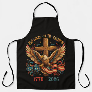 250 Jahre Glauben und Freiheit Patriotischer Adler Schürze