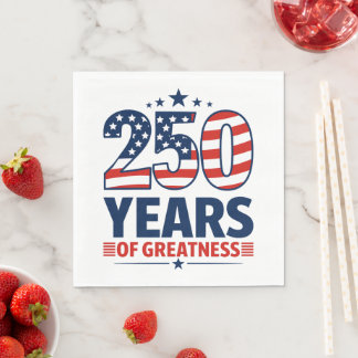 250 Jahre Größe Amerikanische Unabhängigkeit  Serviette