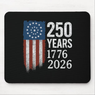250 Jahre Jubiläum 1776–2026 Amerikanische Flagge Mousepad
