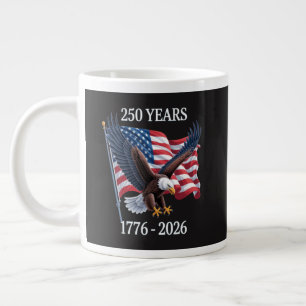 250 Jahre Jubiläum USA Amerikanische Flagge 1776-2 Jumbo-Tasse