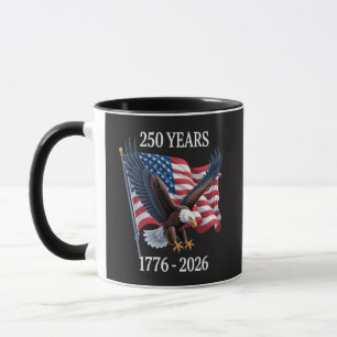 250 Jahre Jubiläum USA Amerikanische Flagge 1776-2 Tasse