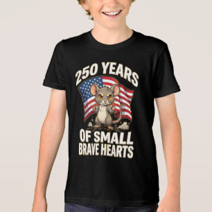 250 Jahre Kleine Tapfere Herzen Maus Kunst Tri-Blend Shirt