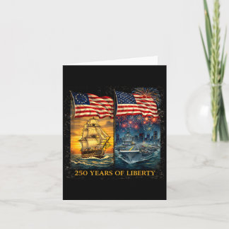250 Jahre Liberty Patriotisches Schiff Illustratio Karte