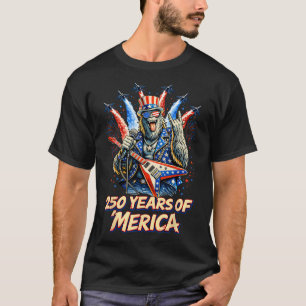 250 Jahre Merica Bigfoot Rock Kampfjet 4. O T-Shirt