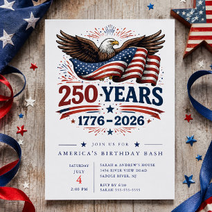 250 Jahre Patrioten-Adler-Einladung Einladung