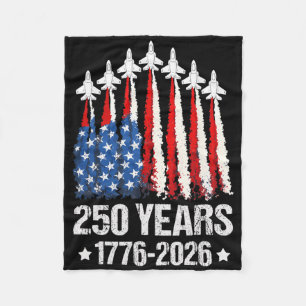 250 Jahre Patriotischer 4. Juli Amerikanische Flag Fleecedecke