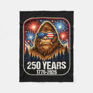 250 Jahre Patriotischer Bigfoot 1776-2026 250. Fleecedecke