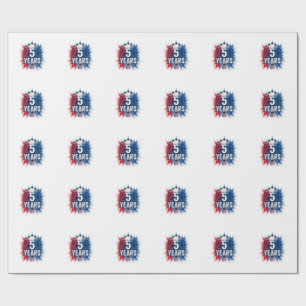 250 Jahre patriotisches Jets-Jubiläums-Vektordesig Geschenkpapier