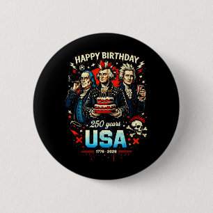 250 Jahre Punk Rock USA Gründerväter 1776 4. Button