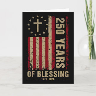 250 Jahre Segen 1776 2026 Christlich 250. Am Karte