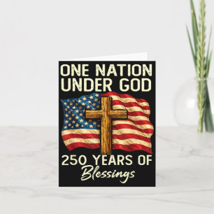 250 Jahre Segnung Nation Christian USA 250. Jahres Karte