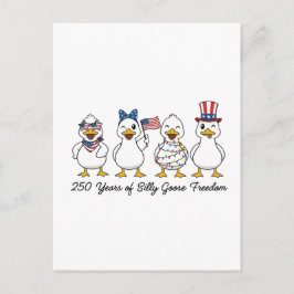 250 Jahre Silly Goose Freiheit Semiquincentenn Postkarte