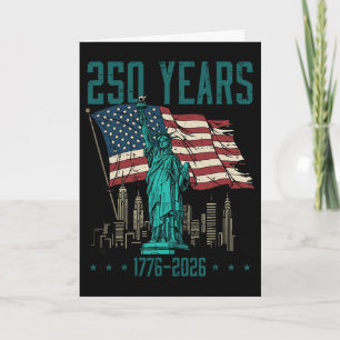 250 Jahre Statue Of Liberty 250. Jubiläum Frauen Karte