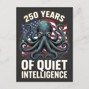 250 Jahre Stille Intelligenz Oktopus Postkarte