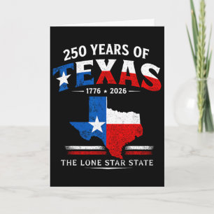 250 Jahre Texas 250. Geburtstag 1776 2026 Lone S Karte