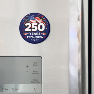 250 Jahre Unabhängigkeit Patriotisches Feuerwerk B Magnet