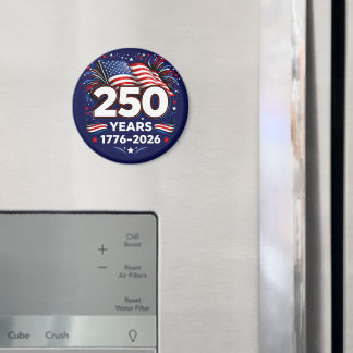 250 Jahre Unabhängigkeit Patriotisches Feuerwerk B Magnet