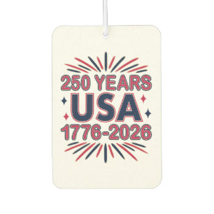 250 Jahre USA 1776-2026 Halbjahr Autolufterfrischer
