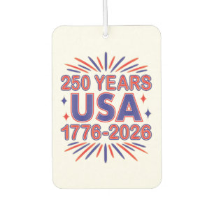 250 Jahre USA 1776-2026 Halbjahr Autolufterfrischer