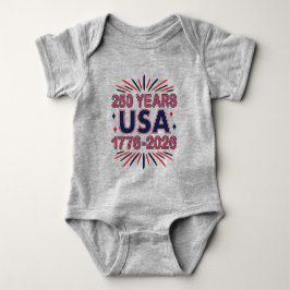250 Jahre USA | 1776-2026 Halbjahr Baby Strampler