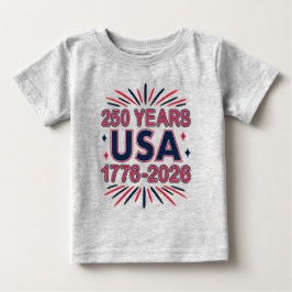 250 Jahre USA | 1776-2026 Halbjahr Baby T-shirt