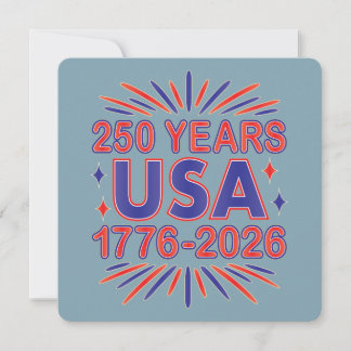 250 Jahre USA | 1776-2026 Halbjahr Einladung