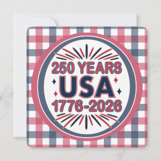 250 Jahre USA | 1776-2026 Halbjahr Einladung