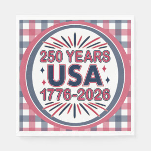 250 Jahre USA 1776-2026 Halbjahr Serviette