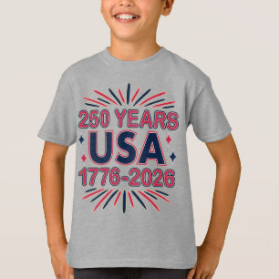 250 Jahre USA   1776-2026 Halbjahr T-Shirt