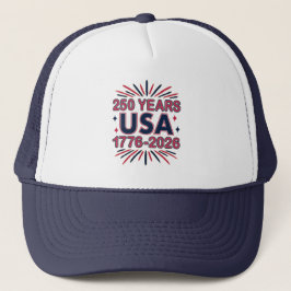 250 Jahre USA | 1776-2026 Halbjahr Truckerkappe