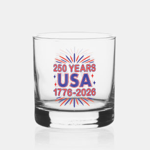 250 Jahre USA 1776-2026 Halbjahr Whiskyglas