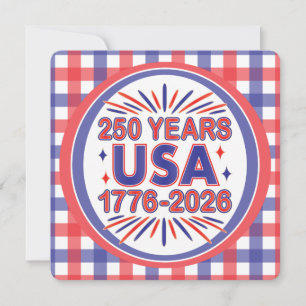 250 Jahre USA   1776–2026 Semiquincentennial Einladung