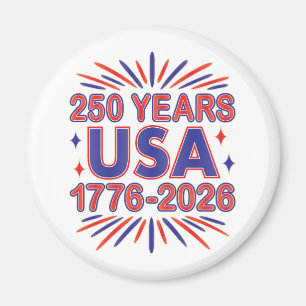 250 Jahre USA   1776–2026 Semiquincentennial Magnet