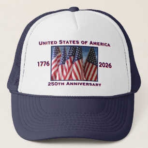 250 Jahre USA Patriotic Dark Blue Truckerkappe