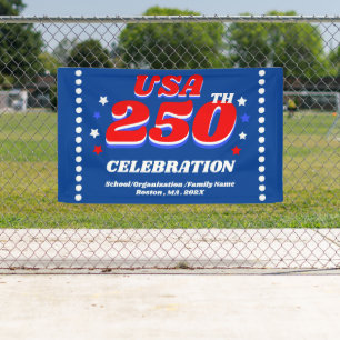 250 Jahre USA Patriotische Feierdekoration in Groß Banner