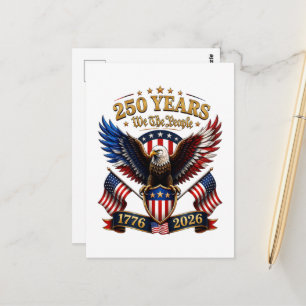 250 Jahre We The People Adler Postkarte